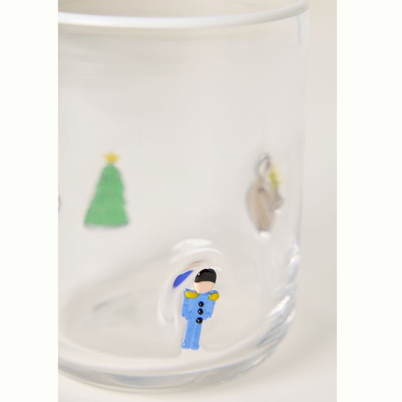 Anthropologie The Festive Icon Juice Glass Christmas Holiday Nutcracker - Picture 7 of 16